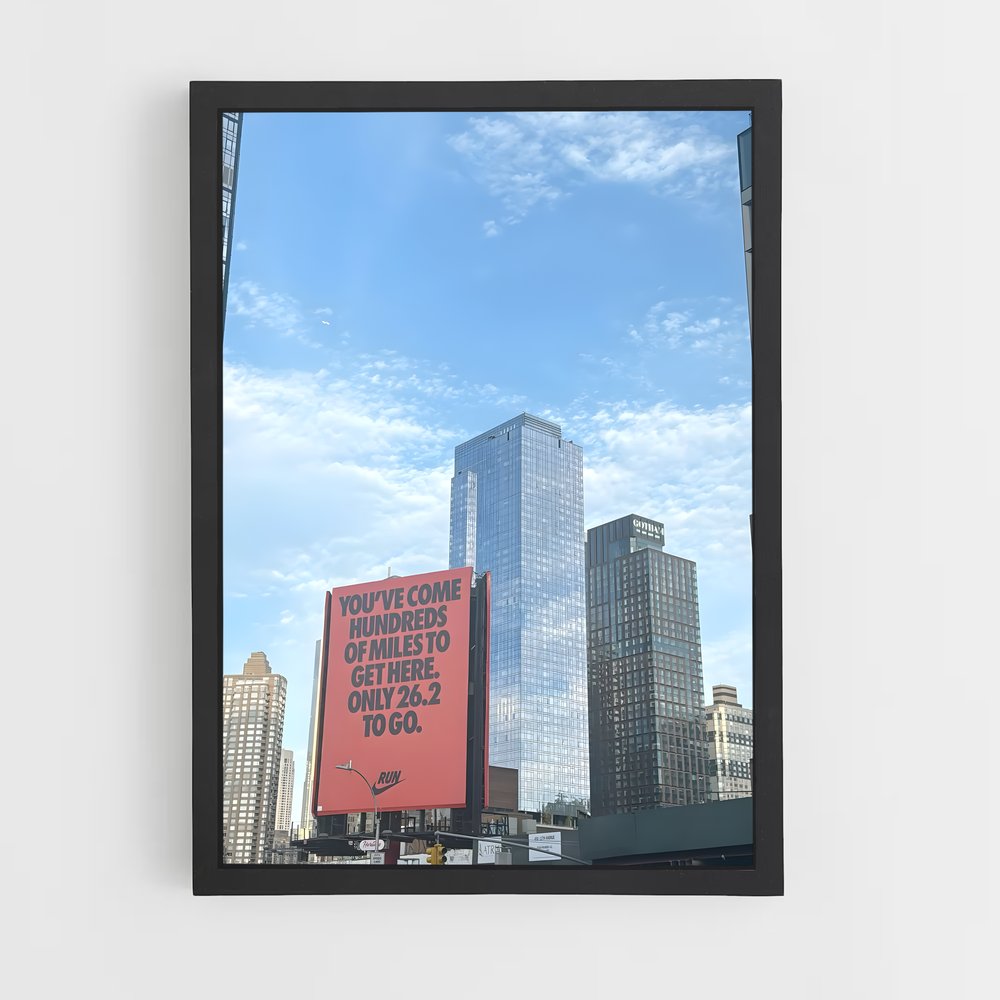 Poster Run the City – affiche Athlétisme (vue 2)
